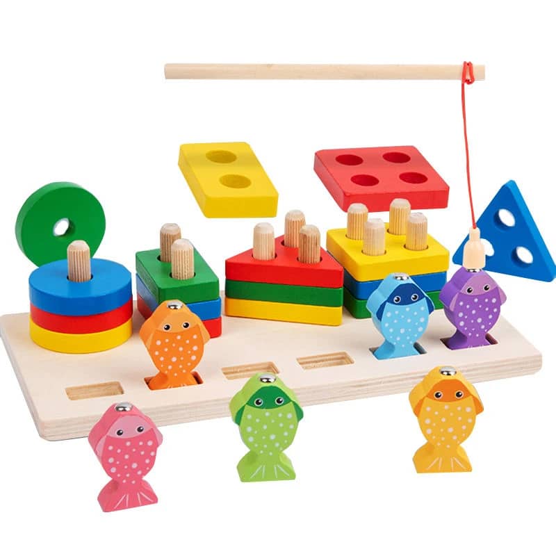 2-in-1 Fishing & Shape Sorter Column