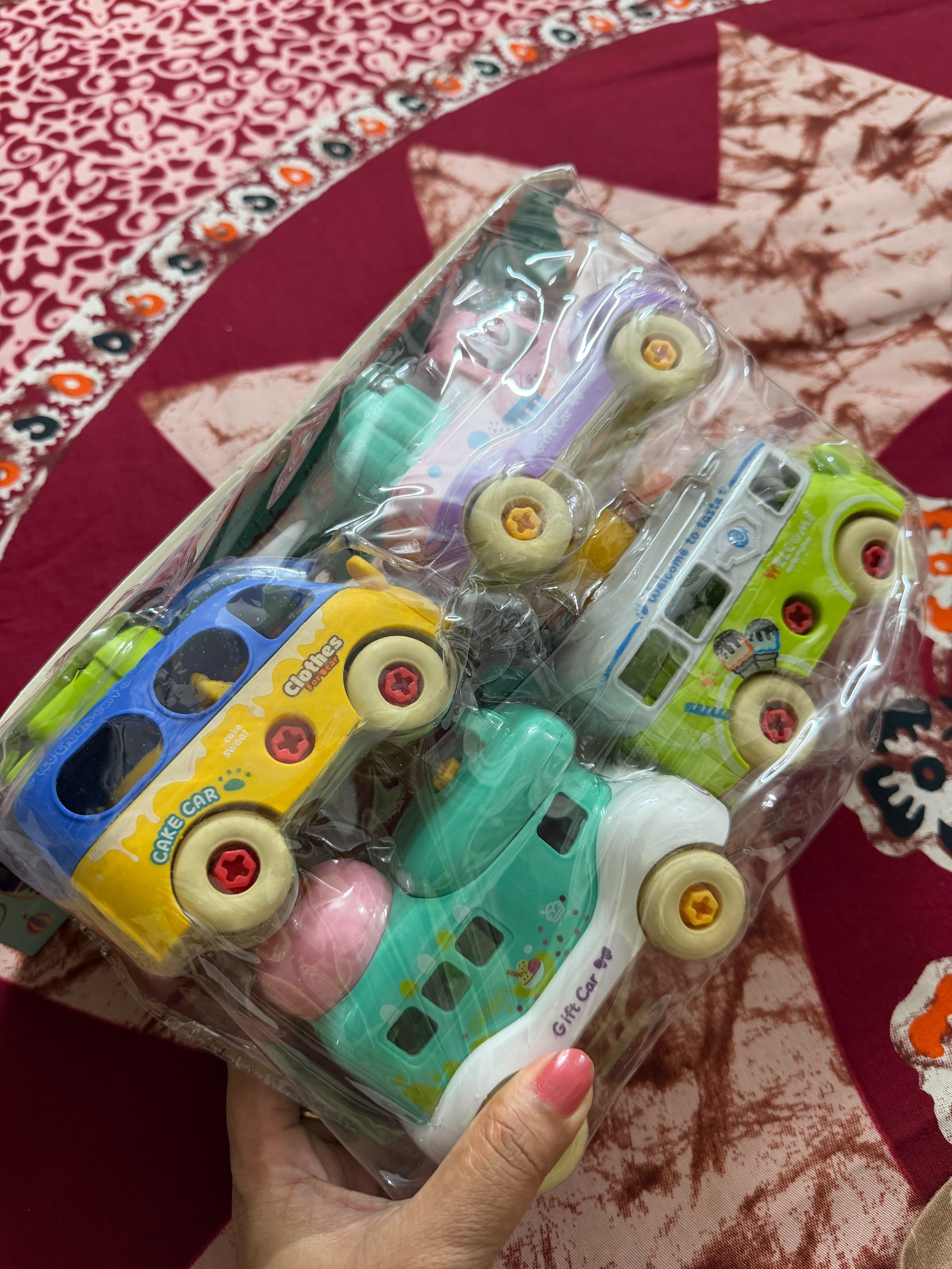 4 Pcs Ice cream car