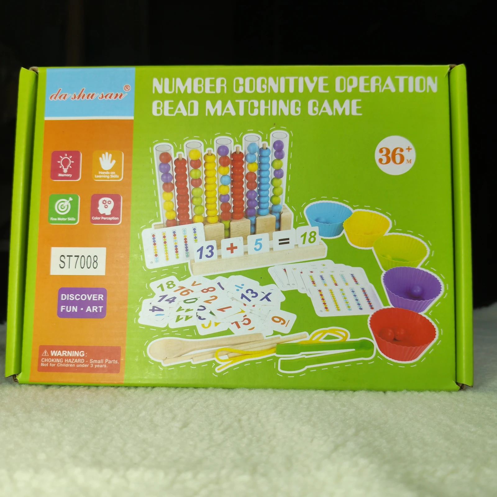 5-in-1 Wooden Counting Beads Set – Montessori Math & Color Sorting Toy